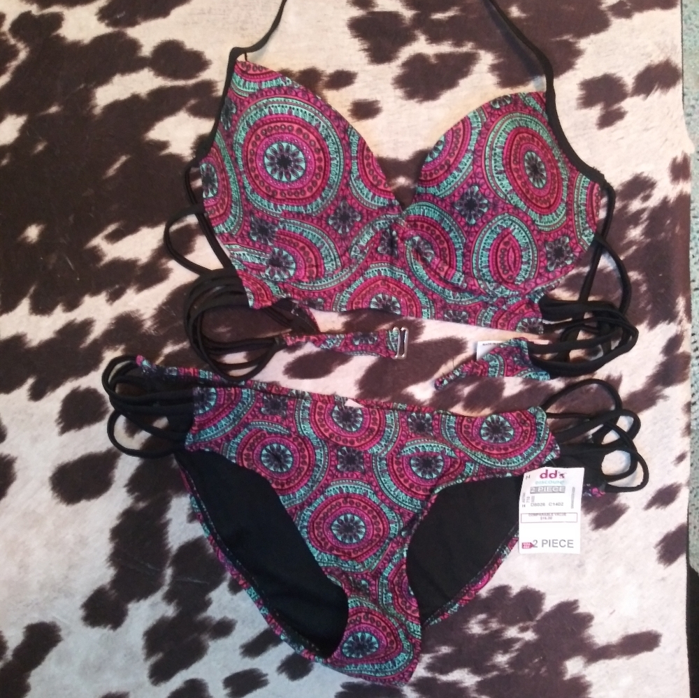 YMI Multicolored Womens Two Piece Bikini Bathing Suit